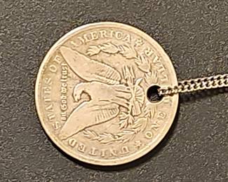 1890 Morgan Silver Dollar Necklace