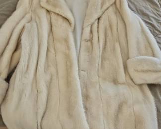 The Minerva Collection by Evans White Mink Fur Coat