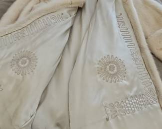 The Minerva Collection by Evans White Mink Fur Coat