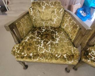 Vintage velvet chairs