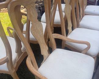 8 Henradon dining chairs. 