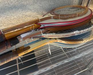 Vintage tennis rackets