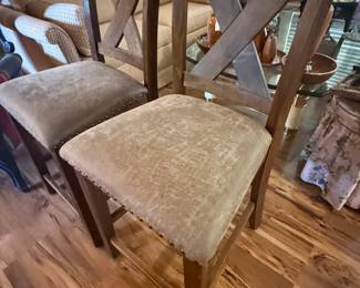 Solid bar stools. 