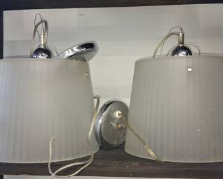 Pair of Pablo Designs Solis Frosted Glass Pendant Lights