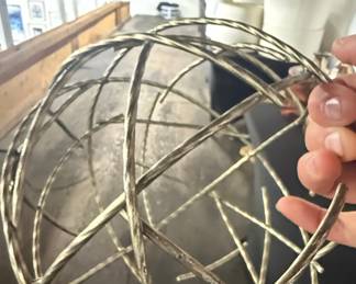 Decorative Wire Orb Sculpture