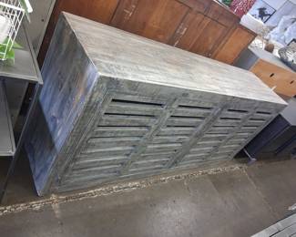Reclaimed Wood Shutter Door Sideboard