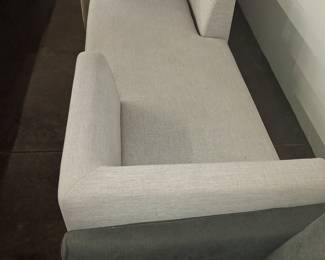 Modern Asymmetrical Upholstered Chaise Lounge 6'7"x2'9"