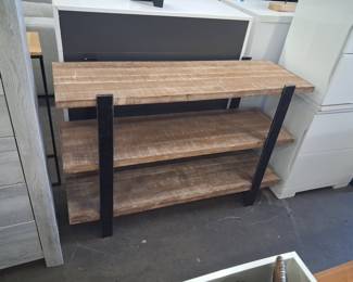 3-Tier Industrial Style Console Table