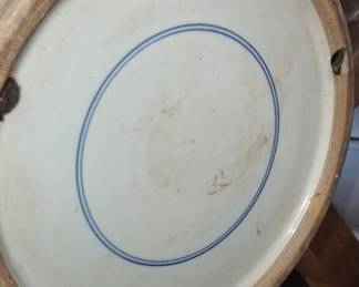 Chinese Blue and White Porcelain Temple Jar