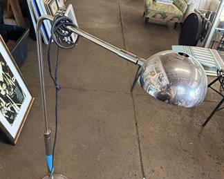 Mid-Century Modern Chrome Arc Floor Lamp by Robert Sonneman