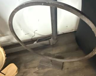 Vintage Industrial Metal Ring Display Stand