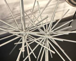 Mid-Century Modern Style Metal Starburst Table Sculpture