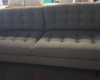 Crate & Barrel Petrie Mid-Century Modern Style Sofa 3'1"x7'2"