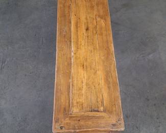 Antique Chinese Elm Wood Console Table. 11"x3'3"