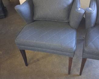 Mid-Century Modern Style Quilted Accent Chairs (Set of 2)