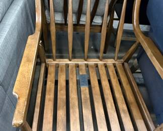 Danish Modern Spindle Back Lounge Chair
