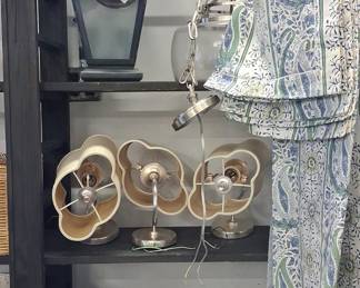 Assorted Home Staging Lighting Inventory - Including Lantern Pendant, Accent Lamps, and Track Lighting Components