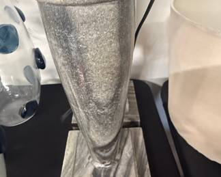 Modern Grey Marble Table Lamp (Model 6573B)