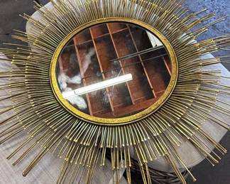 Safavieh Alves Sunburst Mirror - Champagne
