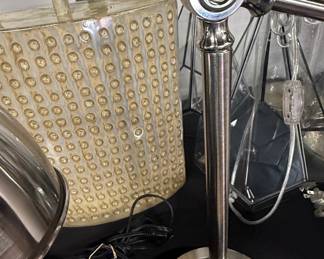 Industrial Style Brushed Nickel Articulated Desk Lamp