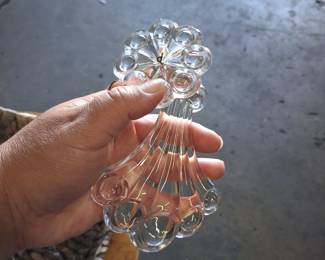 Vintage Anchor Hocking Boopie Flower-Shaped Chandelier Pendant