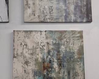 Textured Abstract Canvas Paintings