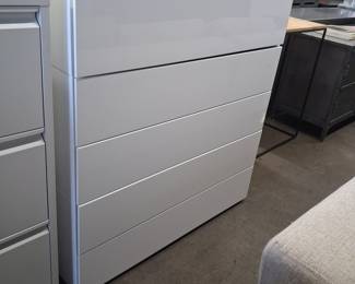 IKEA Malm 4-Drawer Chest, High-Gloss White 1'8"x3'3"x3'4"