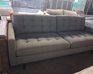 Crate & Barrel Petrie Mid-Century Modern Style Sofa 3'1"x7'2"