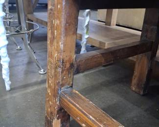 Antique Chinese Elm Altar Console Table with Drawers 6'8"x1'8"