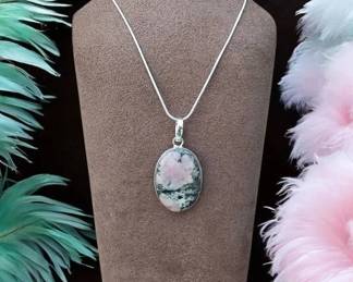 7 Pink Colbert Calcite Pendant Necklace