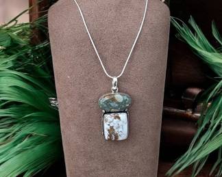 61 Wild Horse Picture Jasper Pendant Necklace
