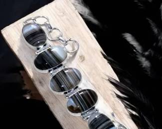 83 Banded Black Onyx Bracelet