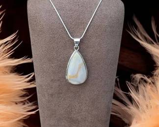 13 Mexican Laguna Lace Pendant Necklace