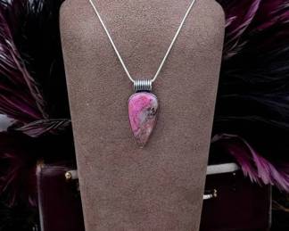 71 Cobalt Calcite Pendant Necklace