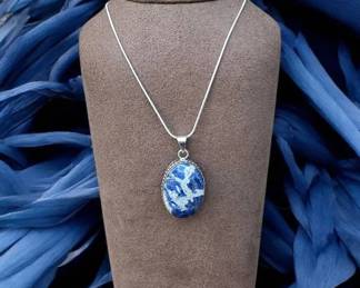 8 Sodalite Pendant Necklace