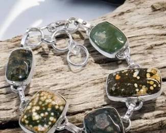 86 Ocean Jasper Toggle Bracelet