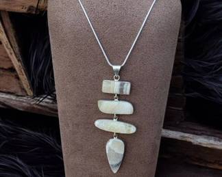 22 Laguna Lace Calcite Long Necklace