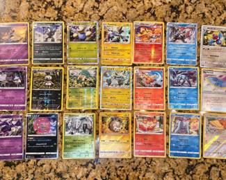 Pokemon cards sold as set as pictured above