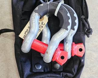 Pair of D-ring shackles