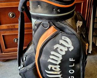 black and orange Callaway Big Bertha Fusion HX Tour Cart/Staff Golf Bag
