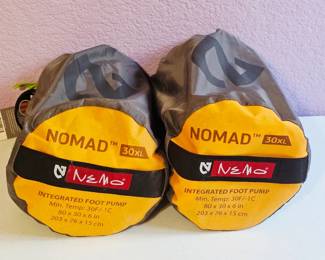 Nemo equipment 30 XL sleeping pad with foot pump we have two of these sold individually