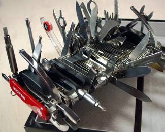 Wenger 16999 Giant Swiss Army Knife, a massive multi-tool containing 87 implements and 141 distinct functions