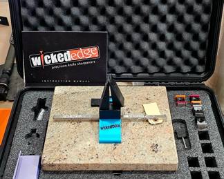 a Wicked Edge Field and Sport precision knife sharpening system