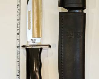 Buck knife number 119 with sheath