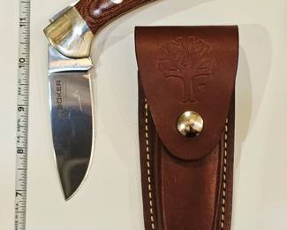 Boker 3000 Thuya II 440c blade with case