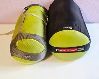 Mezzo loft luxury Nemo lux sleeping bag, Outdoor Research Big Agnes Mystic SL 15 in sleeping bag