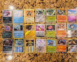 Pokemon cards sold as set as pictured above