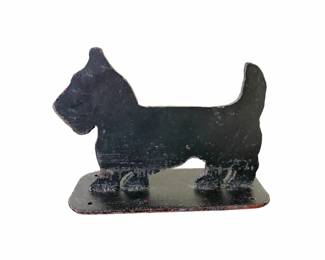 Cast Iron Vtg Scottie Dog Doorstop