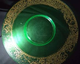 Vintage Green Depression Uranium Glass