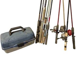 Fishing Rods, Reels And Tackle Bundle